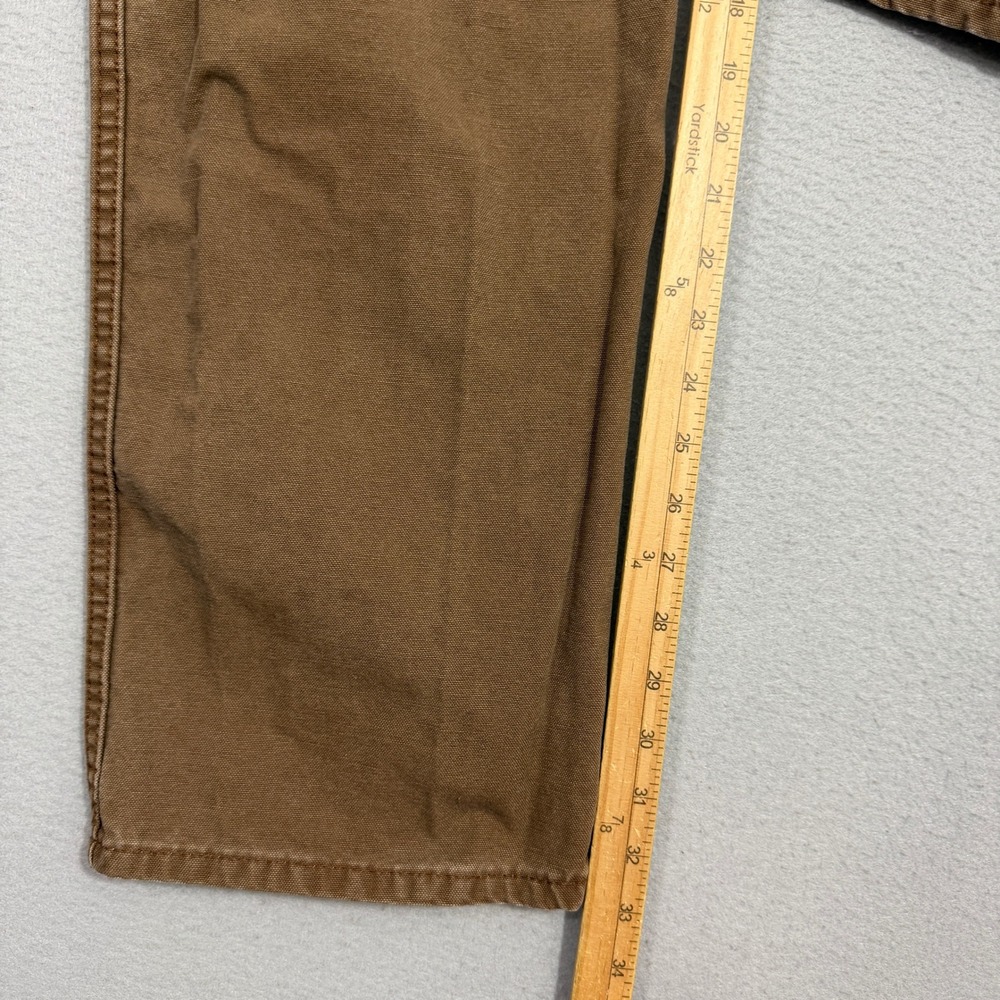Vintage Dickies Pants 36x32 Brown Relaxed Fit Carpenter Workwear Canvas Work - Picture 8 of 10